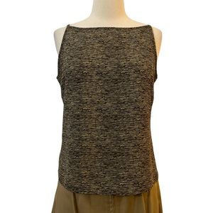 Vintage 1990’s Striped Sleeveless Blouse, Medium